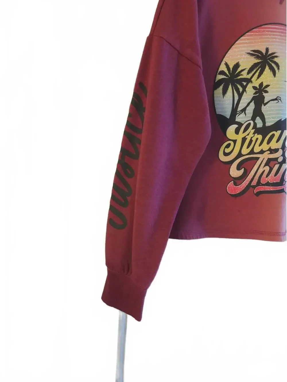 Justice x Stranger Things Ombre Graphic Hoodie Sweatshirt-Girls Size XL (16-18)